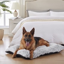 Dog Beds for Large Dogs Crate Pad Plush Non-Slip Pet Beds Orthopedic Large Dog B - £26.88 GBP