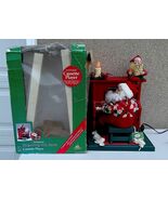 See Video Holiday Creations Animated Sing A Long Santa with Cassette Pla... - $89.10
