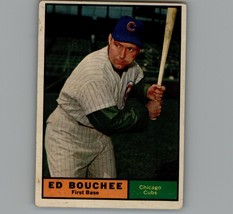 1961 Topps Baseball Ed Bouchee #196 Chicago Cubs - $3.07
