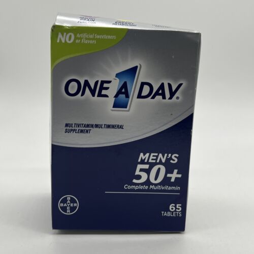 ONE A DAY MEN&#39;S 50+ COMPLETE MULTIVITAMIN 65 TABLETS 5/25 - $5.99