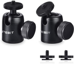 Utebit 2 Pack Dslr Camera Tripod Ball Head With Hot Shoe Mount Adapter 360° - $33.97