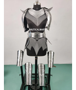 Brave Lady Medieval Knight Armor Set Chainmail Fantasy Cosplay, LARP &amp; S... - €193,95 EUR