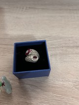 Vintage 925 Silver Sapphire Ring Women Engagement Bridal Jewelry Size 6 - $10.25