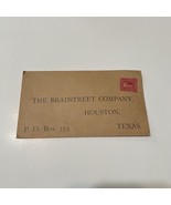 Vintage Envelope The Bradstreet Company Houston Texas - $12.98 CAD