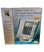 Vintage Retro Telephone Speaker Phone w/ Calculator Touch Screen Calenda... - $17.77