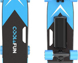 NEW Electric Skateboard w/ remote 3 speed blue 10 mph 200 lb max wt 7.5 ... - $99.95
