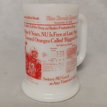 Nebraska Cornhuskers Football Collectible Beer Mug 1978 Barry Switzer Tom Sorley - £22.35 GBP