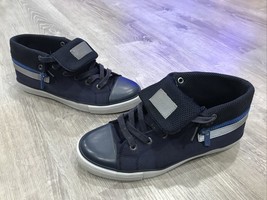 Vintage Levi’s Skateboard Shoes Zip Navy Blue Sneakers Mens Size 9 Zippe... - $26.26
