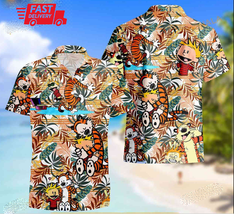 Calvin And Hobbes HAWAIIAN Shirt Summer, Calvin Hawaii Shirt, Hobbes Aloha Shirt - £8.23 GBP+