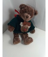 13 inch best friends bear with green christmas sweater with reindeer gund - £4.66 GBP