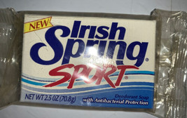 Vintage Irish Spring SPORT Antibacterial Deodorant Soap 2.5 Oz Bar - £11.67 GBP