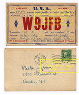 1932 Vintage Postcard Kenneth Pippen QSL W9JFB 1 CENT BENJAMIN FRANKLIN ... - £565.74 GBP