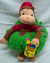 Kellytoy HOLIDAY CURIOUS GEORGE W/ WREATH 13&quot; Plush STUFFED ANIMAL Toy NEW - £15.58 GBP