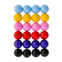 Colored Golf Balls - Multicolored Set Of 24 For Kids Mini Golf, Putting Practice - £51.94 GBP