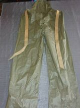 VINTAGE US MILITARY WET WEATHER, WATER PROOF OVERALLS - SIZE SMALL MISSI... - $31.67