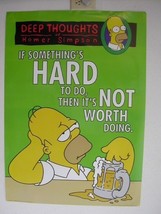 The Simpsons Poster Homer Jay Simpson's TV Commercial - $90.50