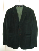 VTG. MONSIEUR LAURO MEN'S DK. GREEN LINED CORUROY SPORT JACKET-40S-EXCEL... - $34.00