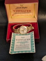 Wittnauer Geneve Watch Mens Automatic 17J Day Date 10k RGP Running Box Papers - £269.05 GBP