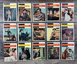 1958 Topps T.V. Westerns Trading Card Lot of 15  Poor - Good Condition - £23.35 GBP