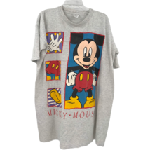 VTG Mickey Mouse Distressed Body Parts Gray T Shirt Size XL  Standing Fr... - £51.55 GBP