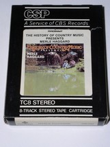 Merle Haggard 8 Track Tape Cartridge The History Of Country Music Vntage... - $14.99