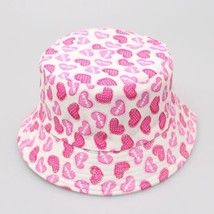 Toddler Bucket Hat Sun Hat for Toddlers Toddler hat Girl&#39;s Hat Cherry Hearts - £7.18 GBP