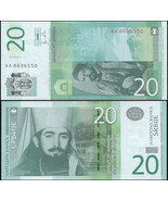Serbia 20 Dinara. 2011 UNC. Banknote Cat# P.55a - £0.76 GBP