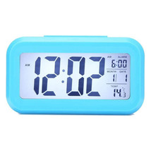 Digital Alarm Clock Backlight Snooze Temperature Battery Operated Lcd Di... - £14.94 GBP