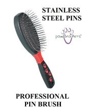 Paw Professional Groomer SMALL PIN BRUSH-Stainless Steel PET Grooming DO... - $10.99