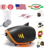 Adjustable 110GPH Aquarium Air Pump with Accessories - Perfect for Large... - $60.13 CAD