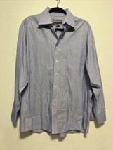 Vineyard Vines Mens Dress Shirt Size 17 100&#39;s 2-Ply Blue - £12.88 GBP