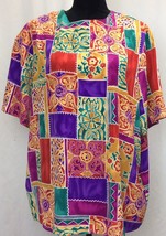 Jorden Women Colorful Floral Shirt Sz 18 - $10.06