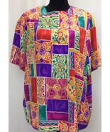 Jorden Women Colorful Floral Shirt Sz 18 - €8,73 EUR