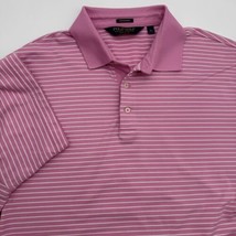 Polo Golf Ralph Lauren Mens Polo Shirt X-Large XL Performance Pink White Striped - £16.26 GBP