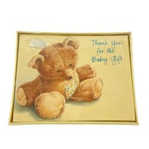 Hallmark Vintage Thank You Cards Baby Gift Sweet Teddy Bear Cute - £11.62 GBP