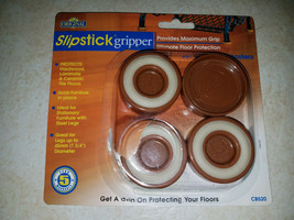 SlipStick Gripper CB520 Furniture Coasters Floor Protector Cups 1 3/4&quot; Open NEW - £7.98 GBP