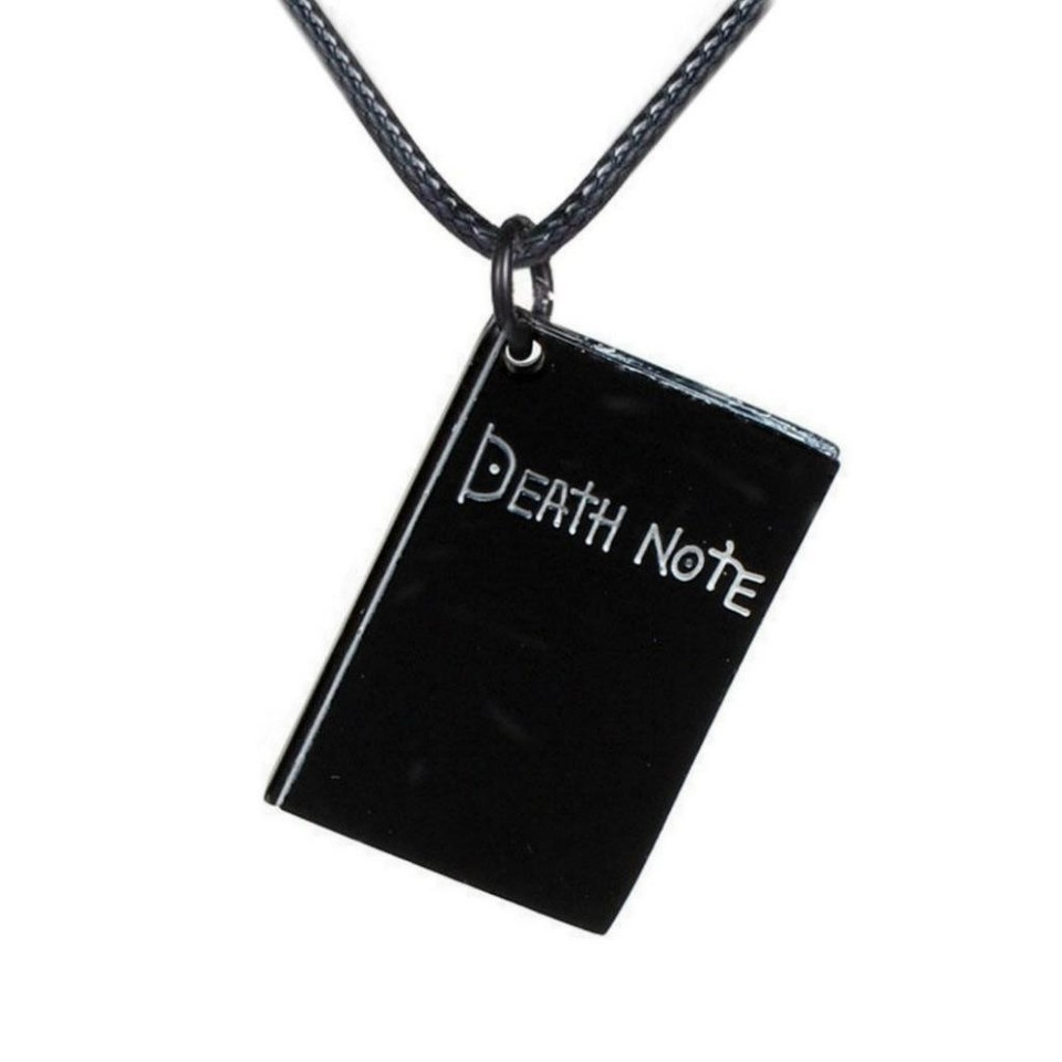 DEATH NOTE NECKLACE Black Book Pendant Anime Manga Cosplay Collectiible ... - $9.95