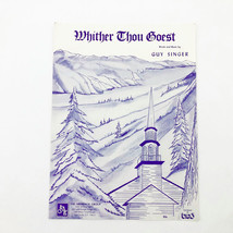 Vintage Whither Thou Goest Sheet Music Guy Singer 1954 - $8.90