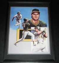 Jose Canseco Signed Framed 16x20 Lithograph Oakland A&#39;s - £116.36 GBP