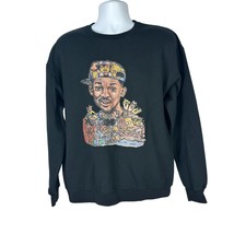Fresh Prince Graphic Sweatshirt L Jerzees NuBlend Black Cotton/Poly Blend - $23.03
