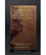 1909 Schopenhauer Parerga And Paralipomena Rare Antique Book - $53.02 CAD