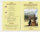 Ma Bourgogne Restaurant Card Place des Vosges Paris France  - £11.01 GBP