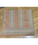 American Living Ralph Lauren Sea Island Orange Green Stripes Valance 79x17&quot; - $35.19 CAD