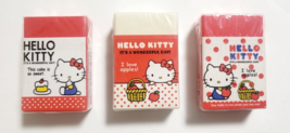 Hello Kitty Eraser Set 2008&#39; SANRIO Old Rare - $23.96