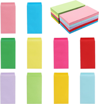 100 Pack Colorful Cash Envelopes 6.7X3.5 Fit for 100 Envelope Money Saving Chall - £10.94 GBP