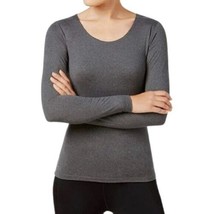32 DEGREES Womens Cozy Heat Scoop-Neck Top Size X-Small Color Heather Charcoal - £17.28 GBP