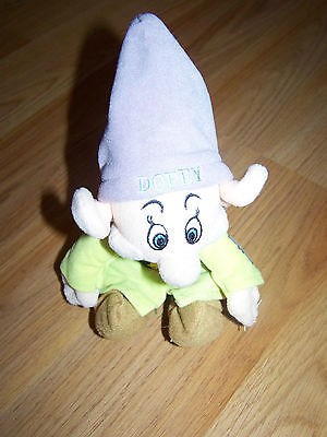 Disney Store Snow White & the Seven Dwarfs Dopey Bean Bag Plush Doll Toy EUC - £11.96 GBP
