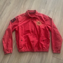 Vintage Polo Ralph Lauren Full Zip Harrington Jacket Red Size Medium - £39.74 GBP