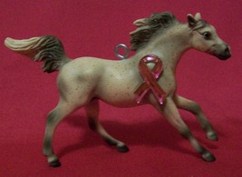 Custom Made Breyer Horse Ornament Breast Cancer Pink Ribbon  - £14.34 GBP