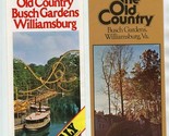 2 Busch Gardens The Old Country Brochures 1975 &amp; 1980 Williamsburg Virginia - £21.90 GBP